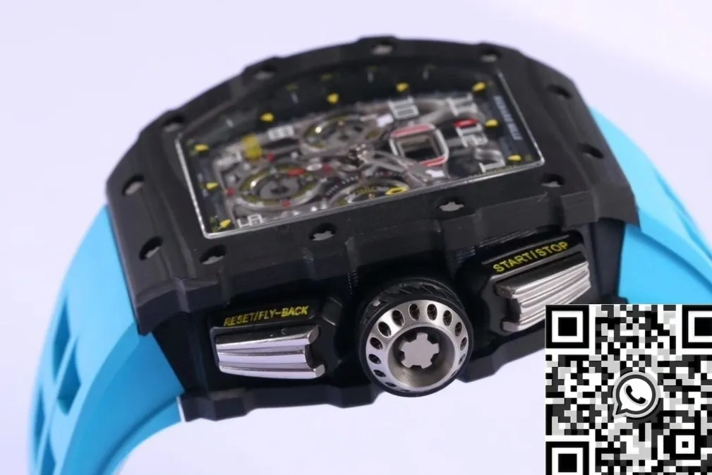 Richard Mille RM011 Blue Rubber Strap Watch KV Factory EasyMatch 2528
