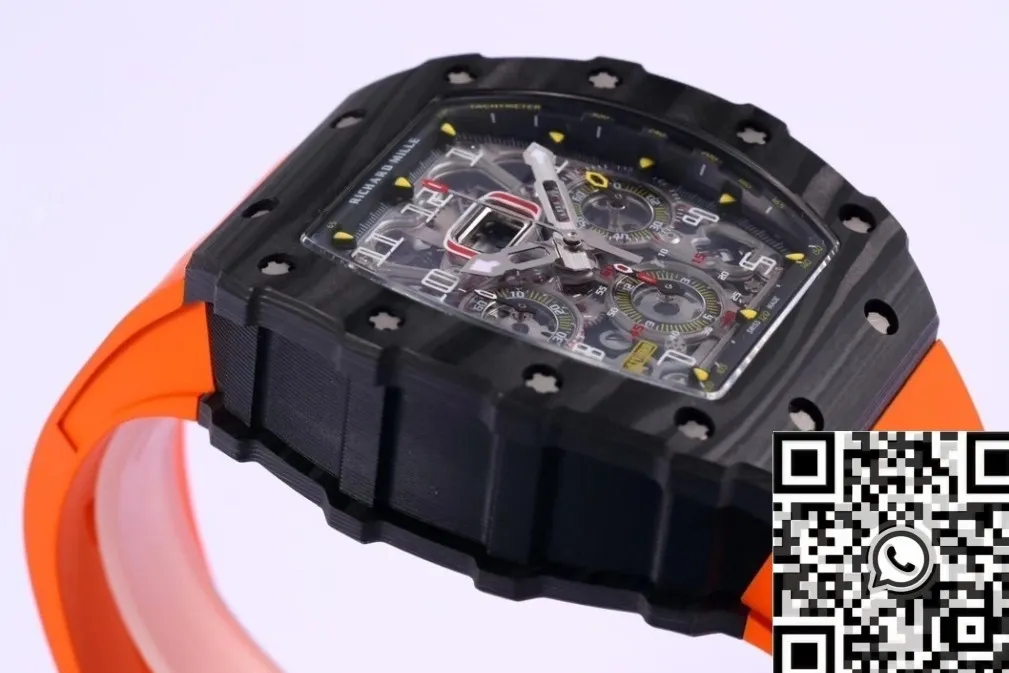 Richard Mille RM011 Carbon Fiber Watch Case KV Factory Unisex 2527