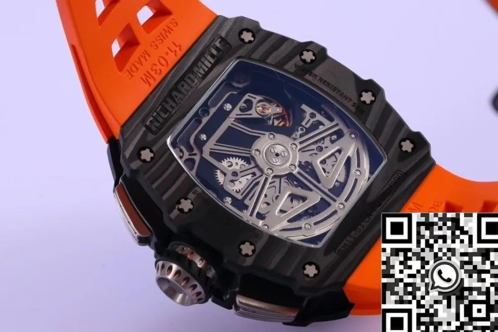 Richard Mille RM011 Carbon Fiber Watch Case KV Factory Unisex 2527