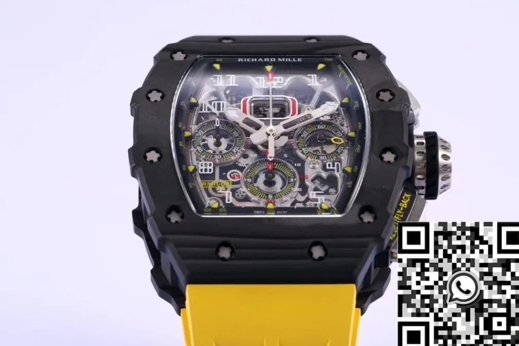 EyeCatching Richard Mille RM011 Carbon Fiber Watch Case KV Factory 2522