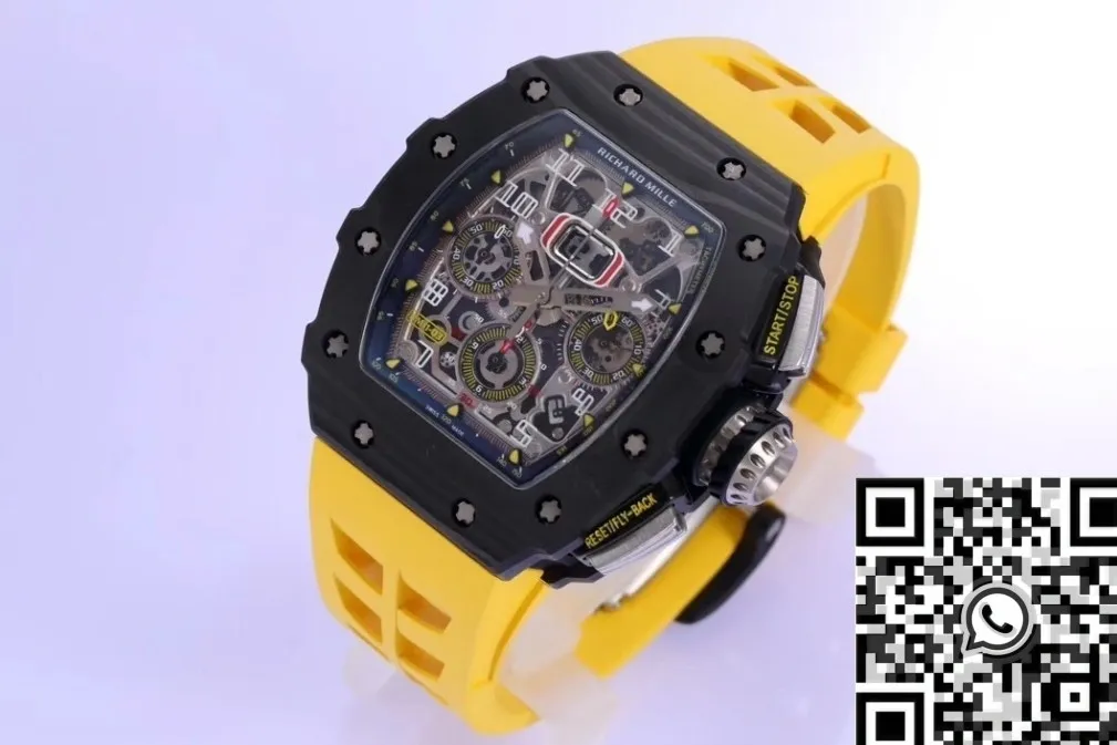 EyeCatching Richard Mille RM011 Carbon Fiber Watch Case KV Factory 2522