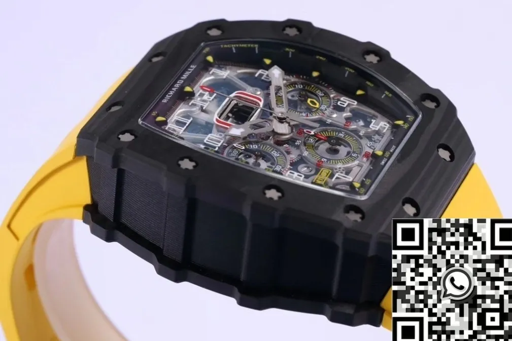 EyeCatching Richard Mille RM011 Carbon Fiber Watch Case KV Factory 2522