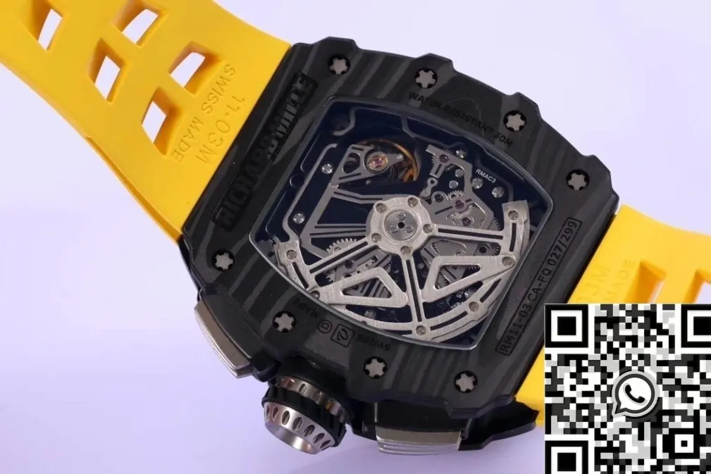 EyeCatching Richard Mille RM011 Carbon Fiber Watch Case KV Factory 2522