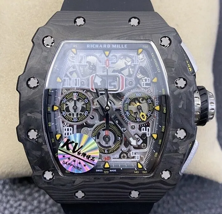 Richard Mille RM011 Carbon Fiber Watch Case KV Factory Effortless 2525