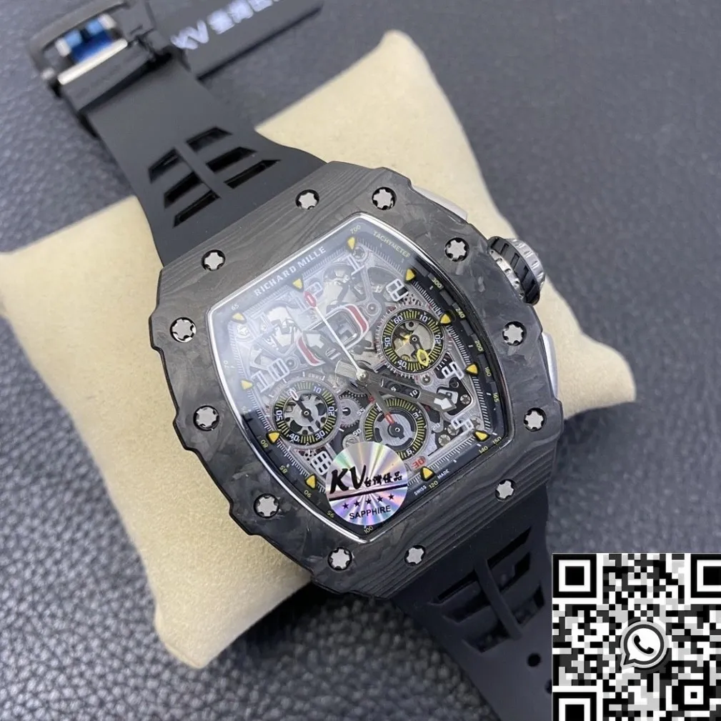 Richard Mille RM011 Carbon Fiber Watch Case KV Factory Effortless 2525