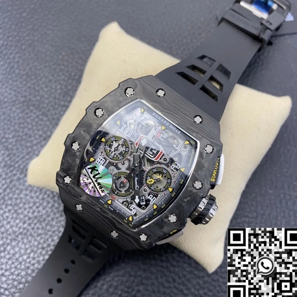Richard Mille RM011 Carbon Fiber Watch Case KV Factory Effortless 2525