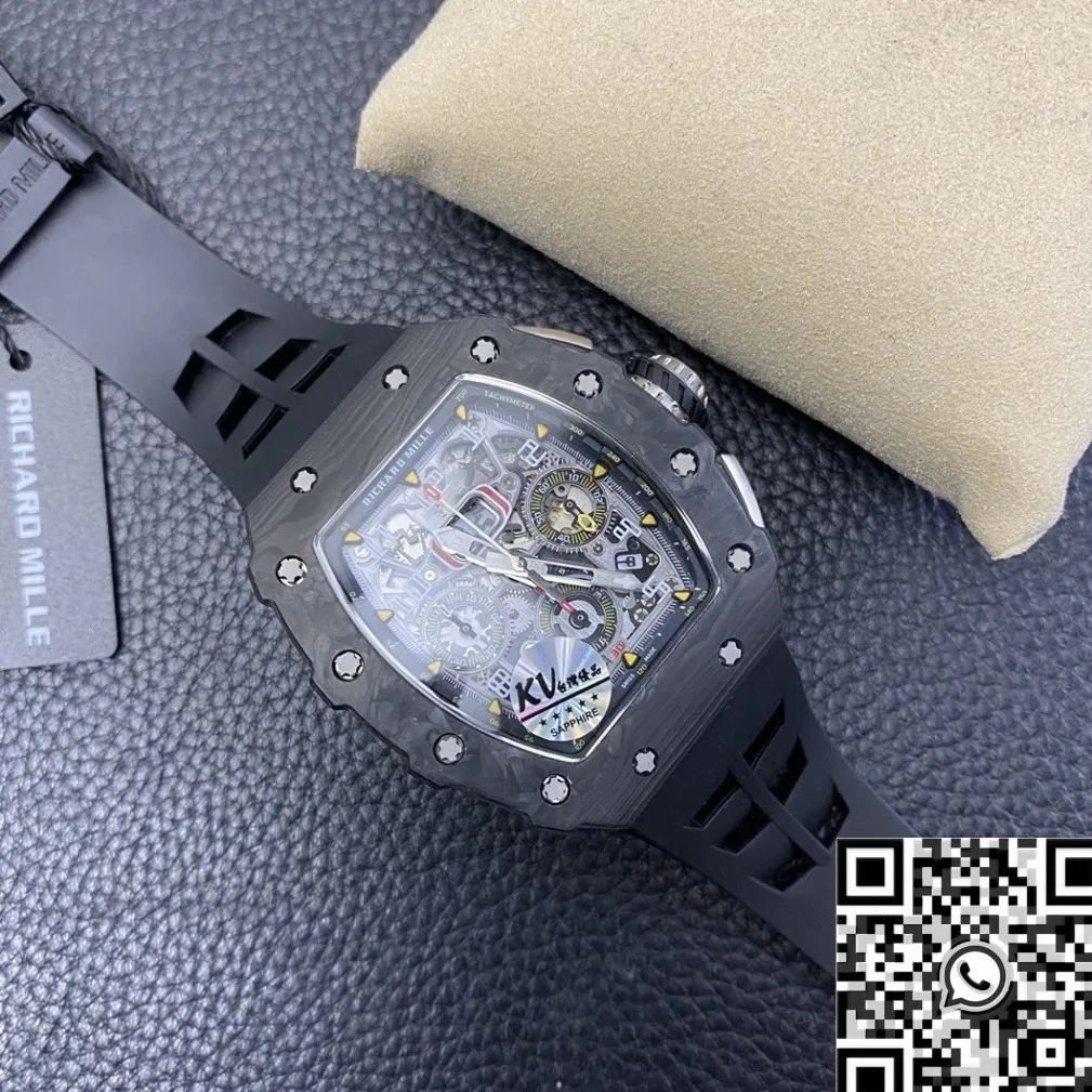 Richard Mille RM011 Carbon Fiber Watch Case KV Factory Effortless 2525