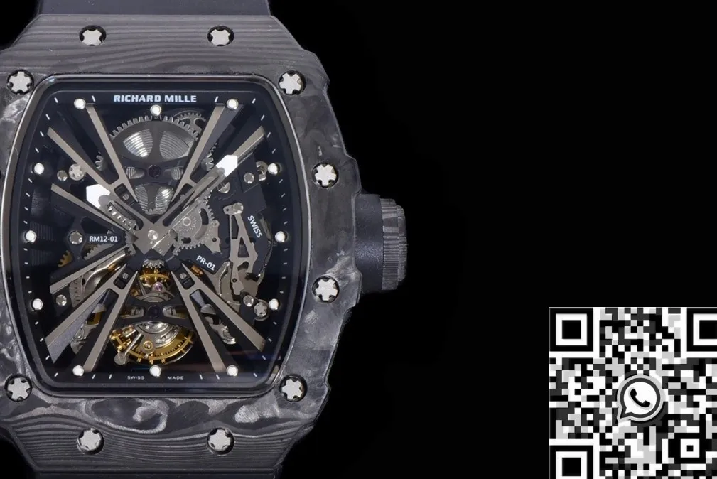 Bold Richard Mille RM011 Tourbillon Series Carbon Fiber Watch Case KV Factory 2532