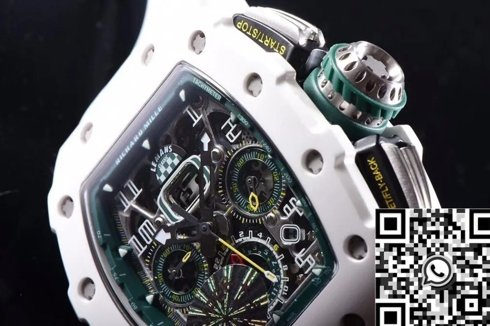 Richard Mille RM011 White Ceramic Case Watch KV Factory GoodFit 2533