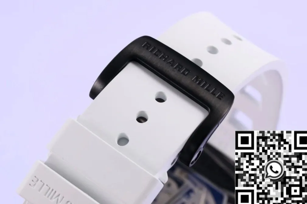 Richard Mille RM011 White Rubber Strap Watch KV Factory Premium 2534