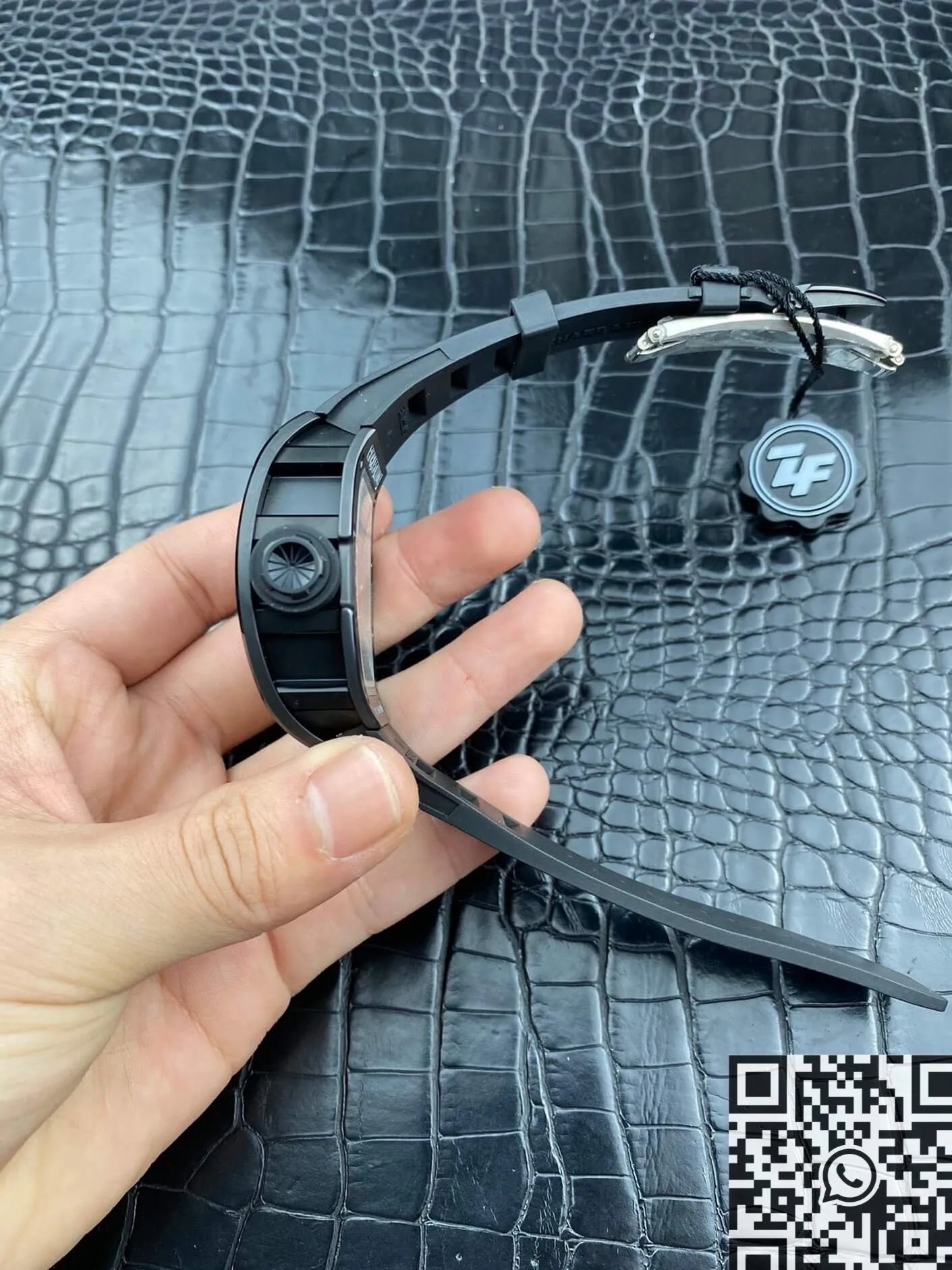 TechFriendly Richard Mille RM052-01 Black Ceramic Rose Gold Skull Watch ZF Factory 2274