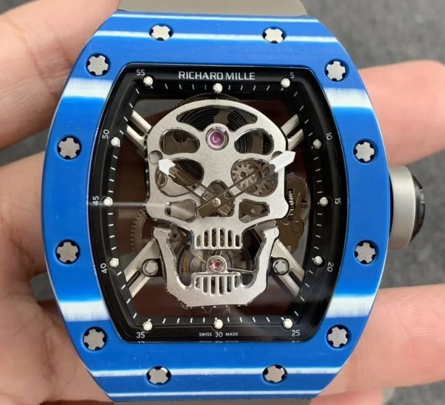 GoodFit Richard Mille RM052 Blue Carbon Fiber Case Watch YS Factory 2872