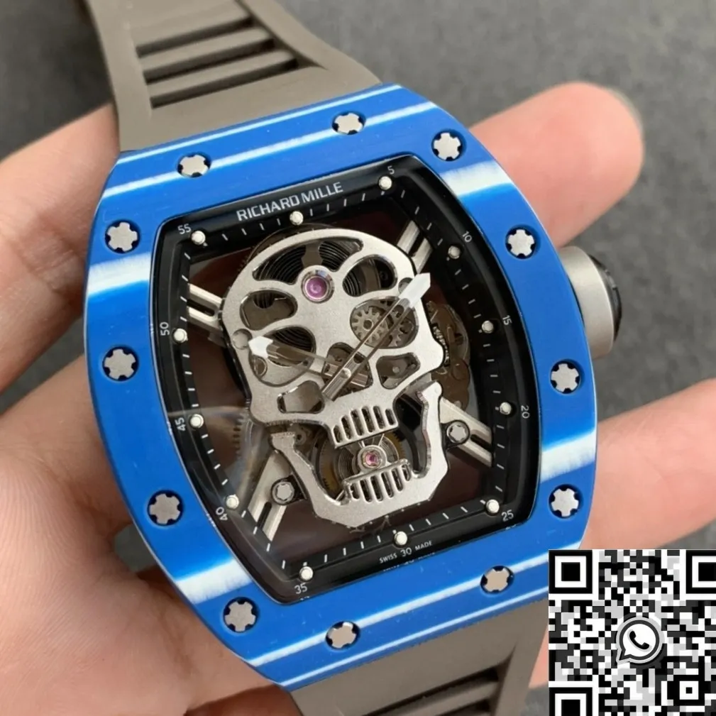 GoodFit Richard Mille RM052 Blue Carbon Fiber Case Watch YS Factory 2872