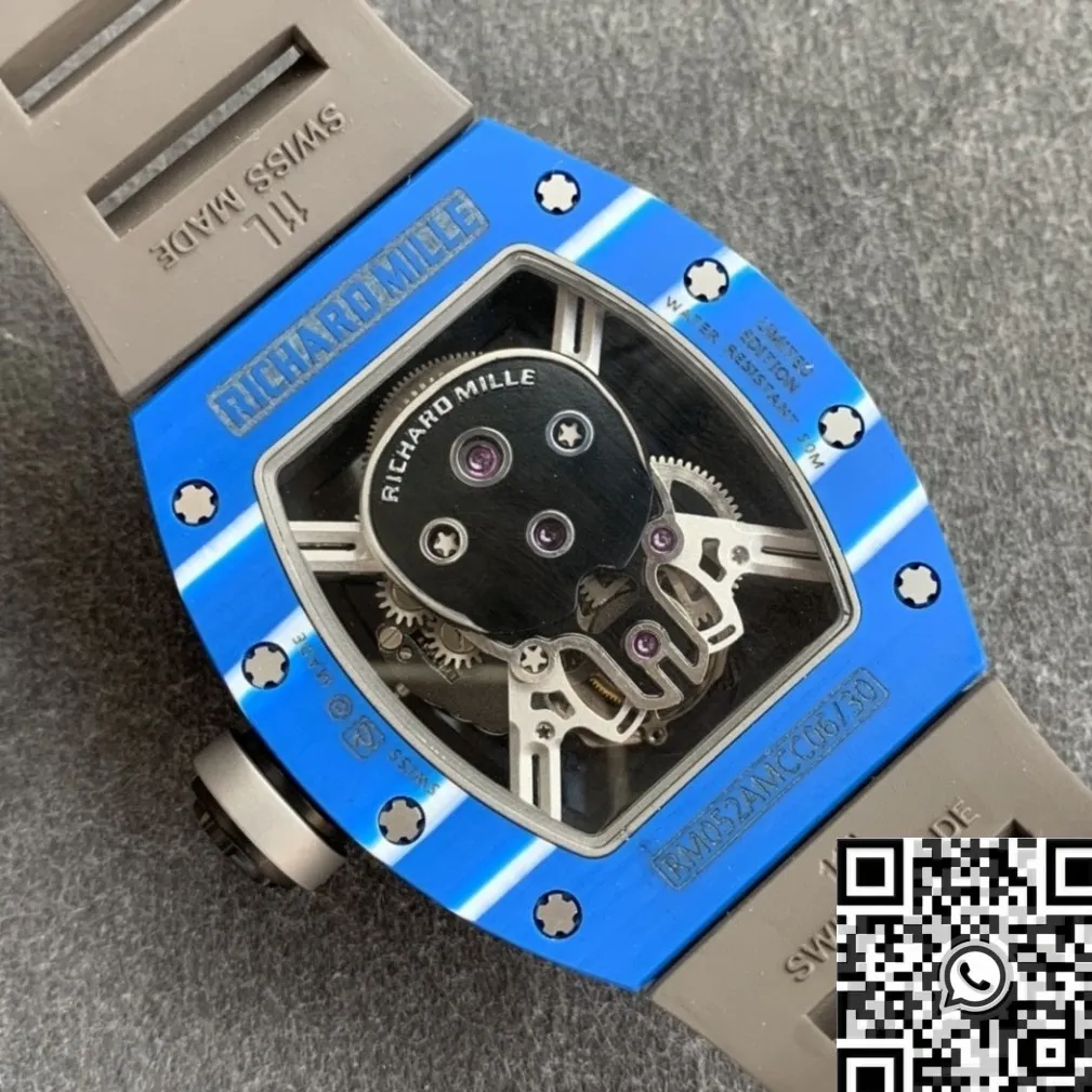 GoodFit Richard Mille RM052 Blue Carbon Fiber Case Watch YS Factory 2872