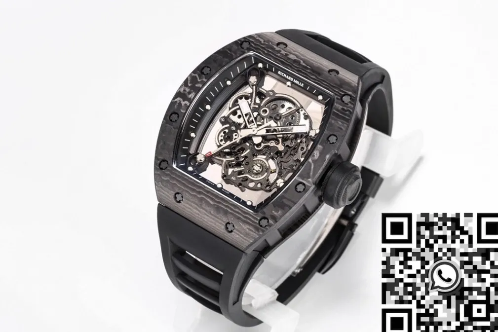 Richard Mille RM055 Black Carbon Fiber Case Watch BBR Factory EasyMatch 2585