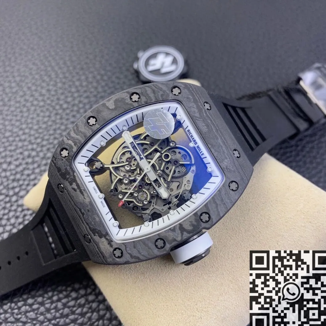 Lightweight Richard Mille RM055 Black Rubber Strap Watch ZF Factory 2275
