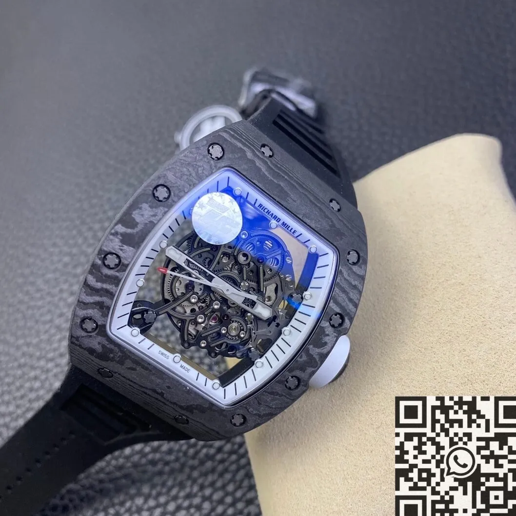 Lightweight Richard Mille RM055 Black Rubber Strap Watch ZF Factory 2275