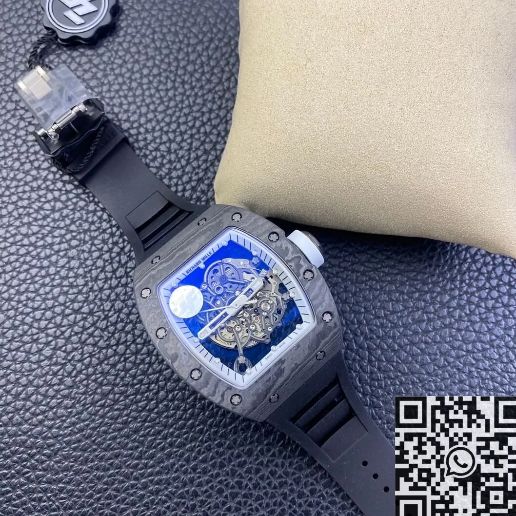 Lightweight Richard Mille RM055 Black Rubber Strap Watch ZF Factory 2275