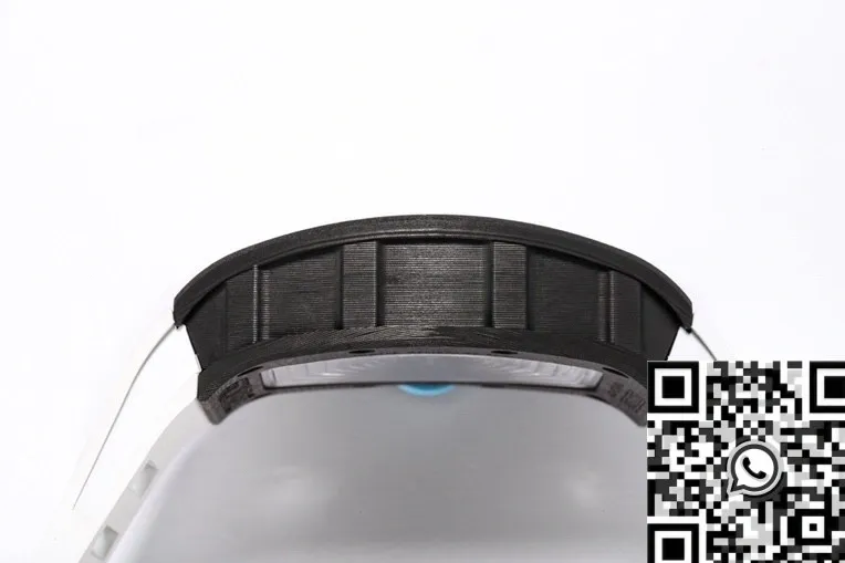 Functional Richard Mille RM055 Blue Dial White Rubber Strap Watch BBR Factory 2580