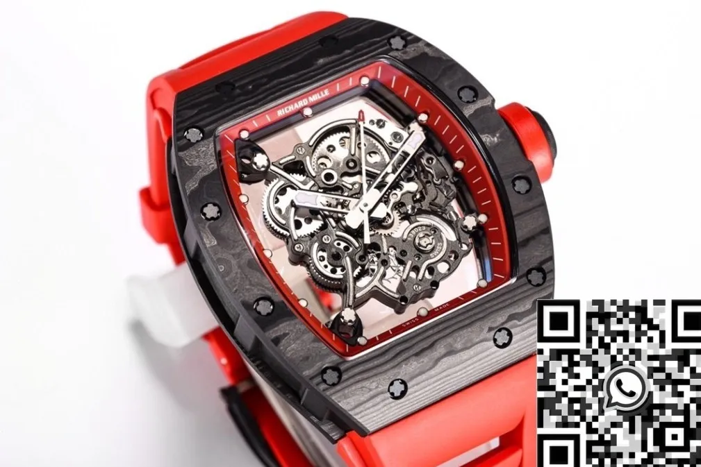TopPick Richard Mille RM055 Red Dial Watch BBR Factory 2584