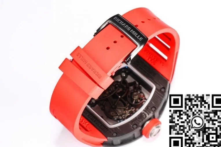 Richard Mille RM055 Red Rubber Strap Watch BBR Factory Lightweight 2577