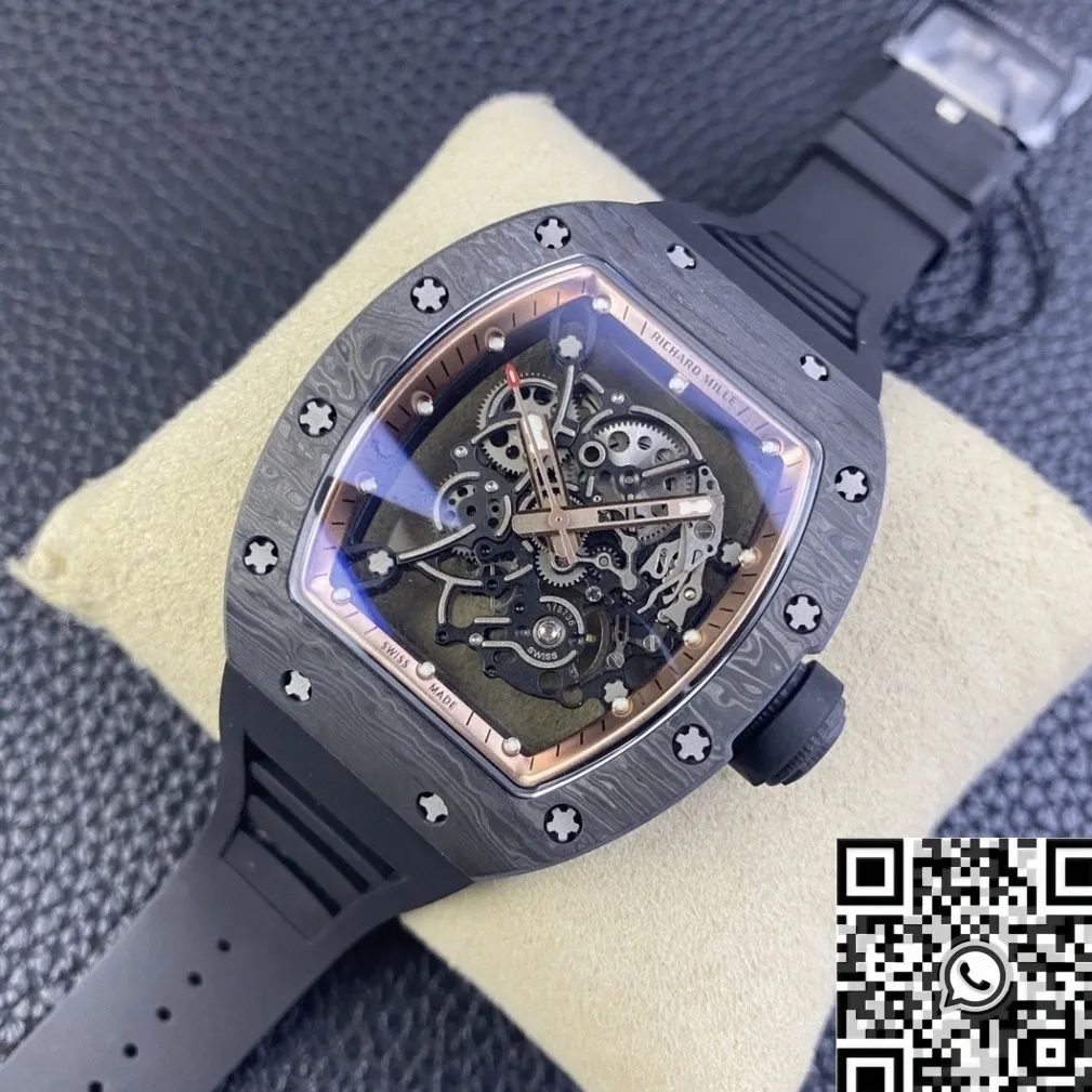 Durable Richard Mille RM055 Rose Gold Dial Watch KU Factory 2550