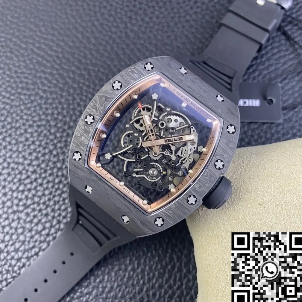 Durable Richard Mille RM055 Rose Gold Dial Watch KU Factory 2550