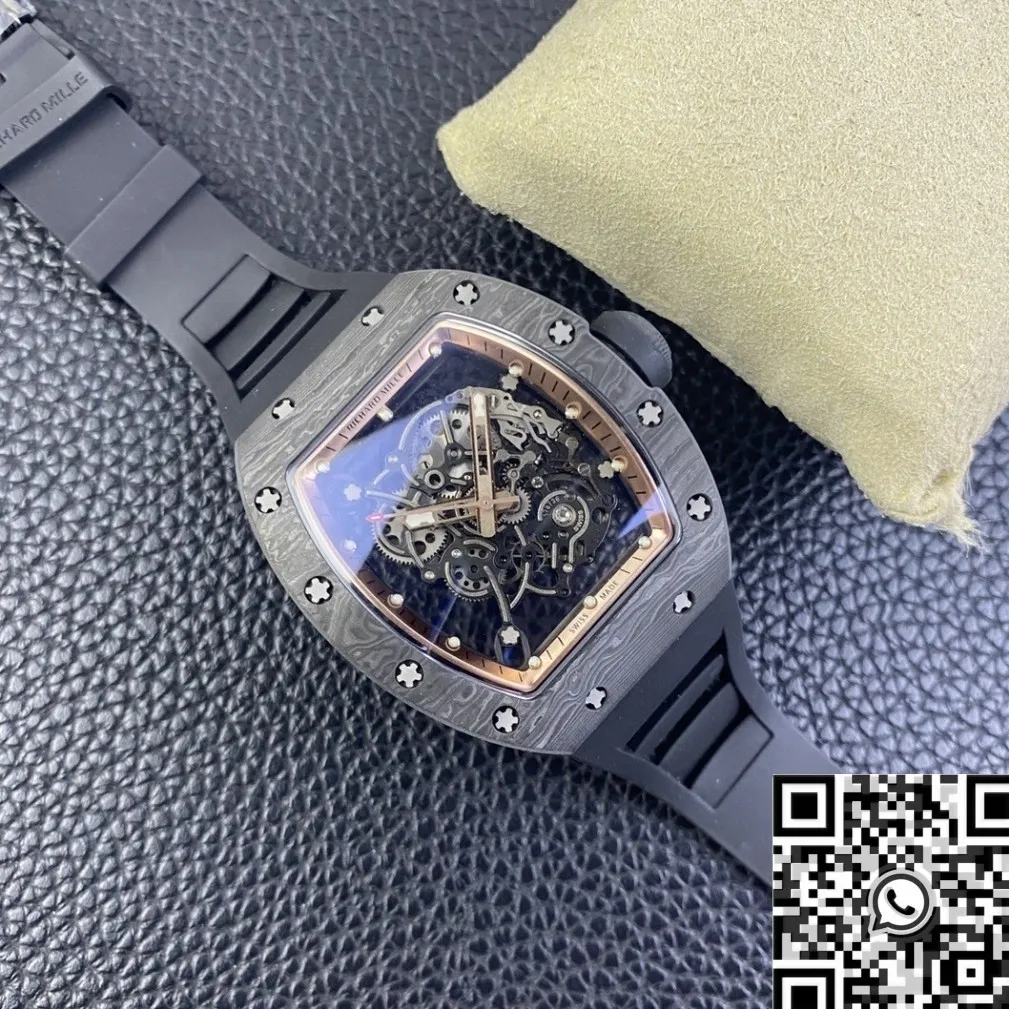 Durable Richard Mille RM055 Rose Gold Dial Watch KU Factory 2550