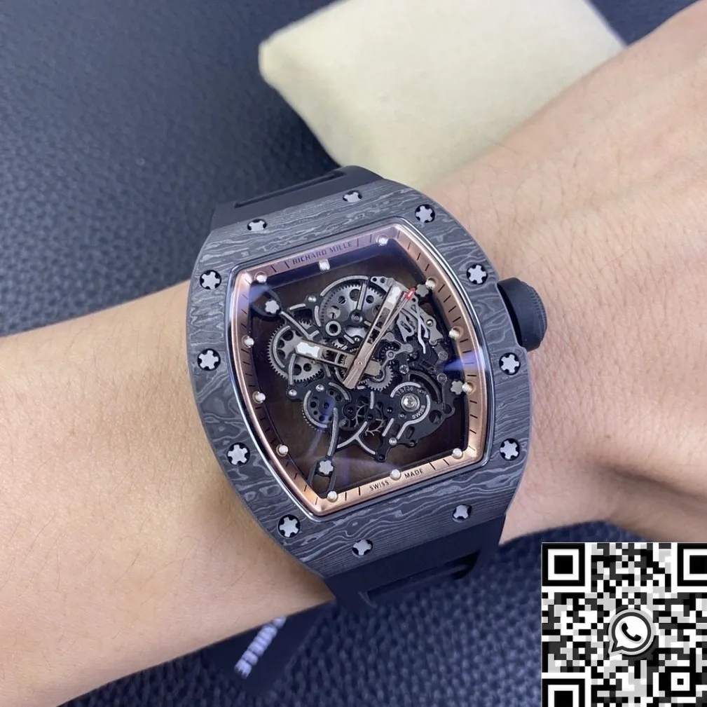 Durable Richard Mille RM055 Rose Gold Dial Watch KU Factory 2550