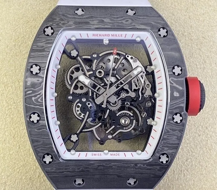 Upgraded Richard Mille RM055 V5 Carbon Fiber Watch Case KV Factory 2548