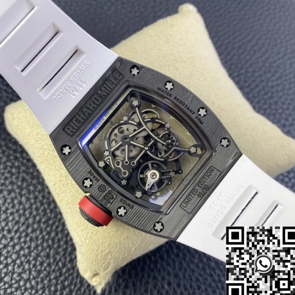 Upgraded Richard Mille RM055 V5 Carbon Fiber Watch Case KV Factory 2548