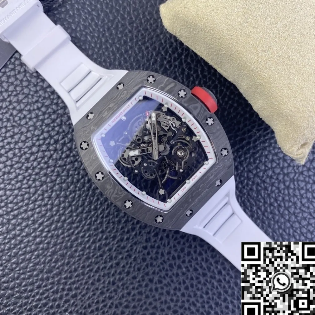 Upgraded Richard Mille RM055 V5 Carbon Fiber Watch Case KV Factory 2548