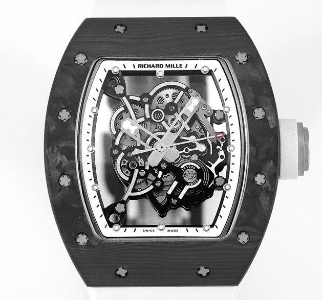 Richard Mille RM055 V5 Carbon Fiber Watch Case KV Factory Supportive 2547