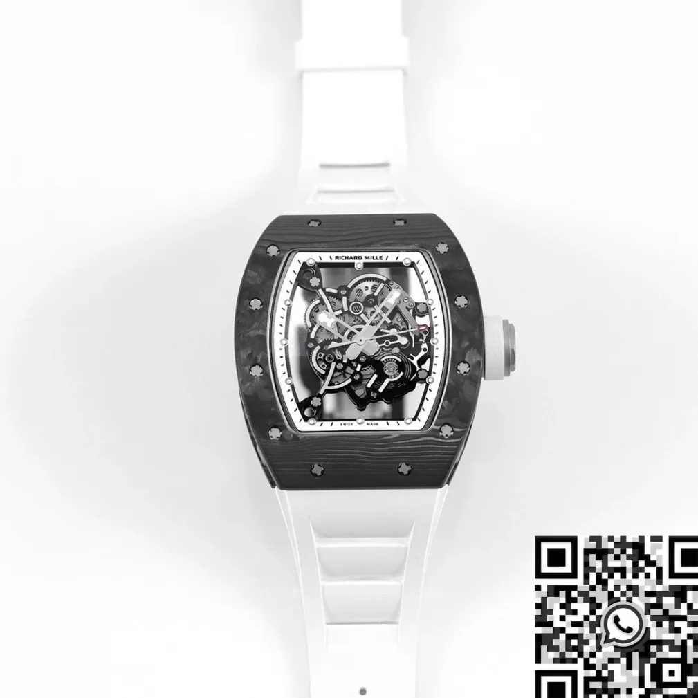Richard Mille RM055 V5 Carbon Fiber Watch Case KV Factory Supportive 2547