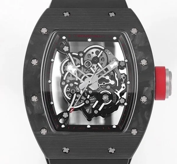 Neat Richard Mille RM055 V5 Carbon Fiber Watch Case KV Factory 2552