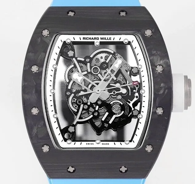 FastDry Richard Mille RM055 V5 Carbon Fibre Case Watch KV Factory 2549