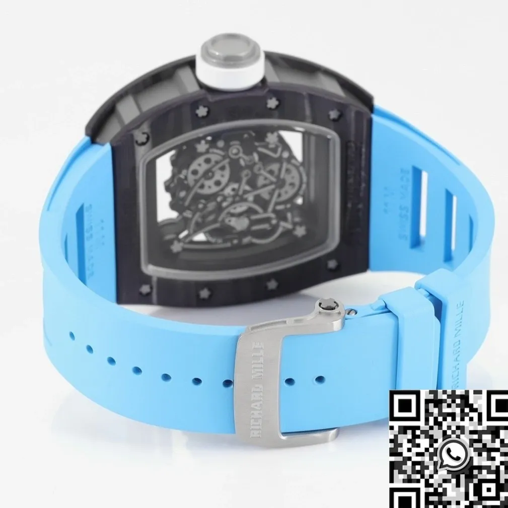 FastDry Richard Mille RM055 V5 Carbon Fibre Case Watch KV Factory 2549
