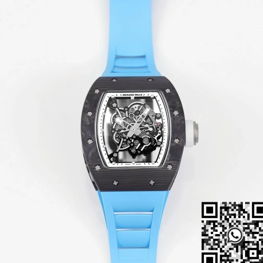 FastDry Richard Mille RM055 V5 Carbon Fibre Case Watch KV Factory 2549