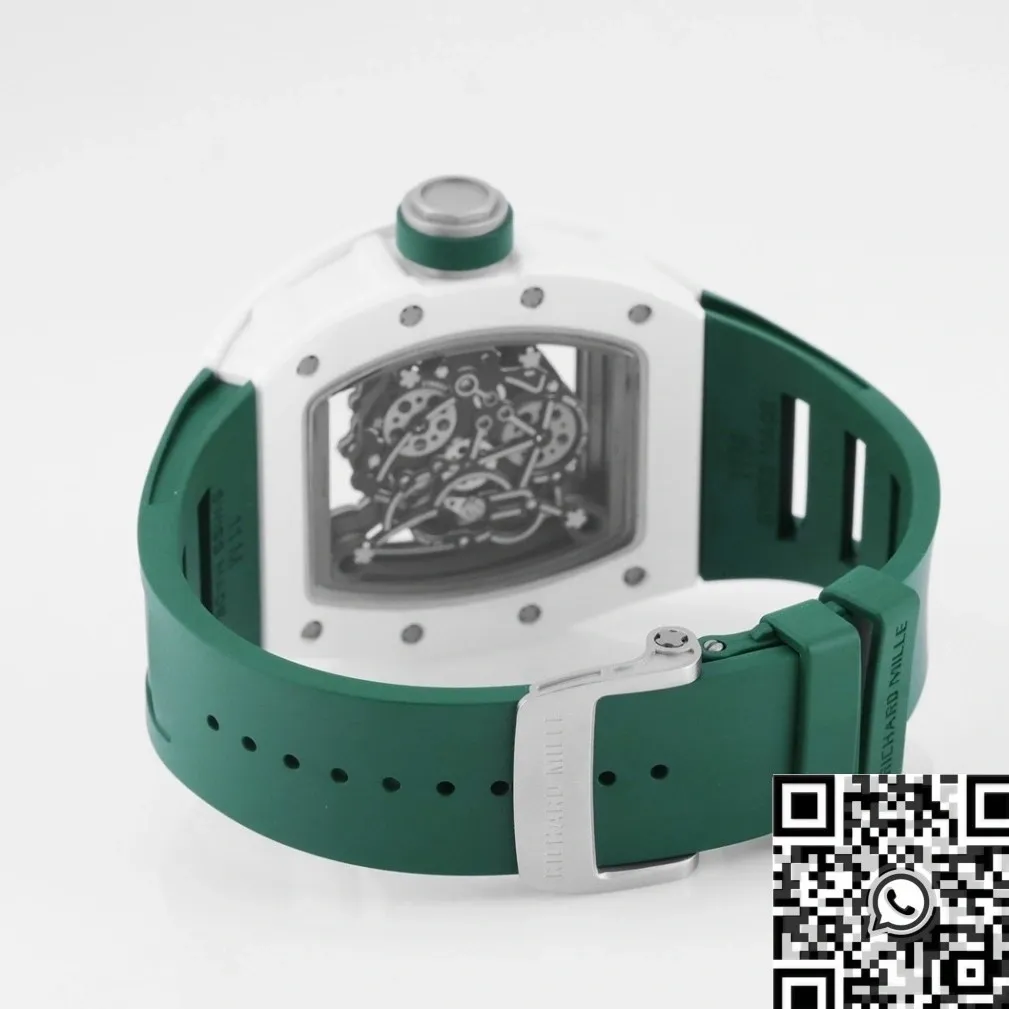 Richard Mille RM055 V5 Green Rubber Strap Watch KV Factory Colorful 2553