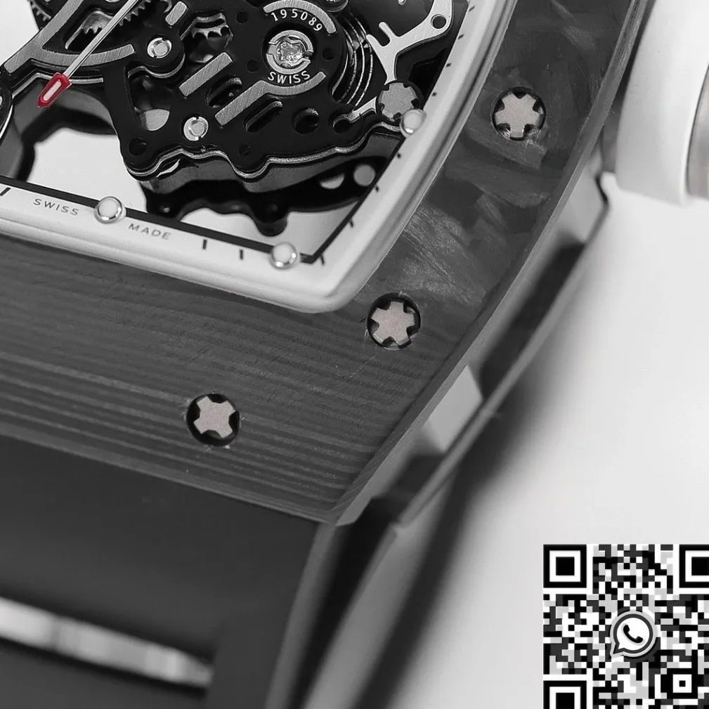 Colorful Richard Mille RM055 V5 White Dial Case Watch KV Factory 2560
