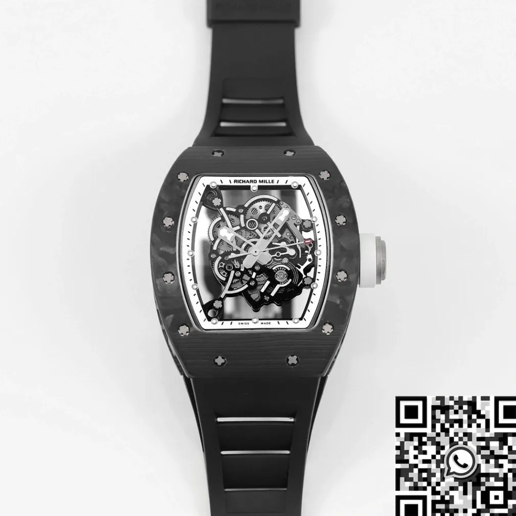 Colorful Richard Mille RM055 V5 White Dial Case Watch KV Factory 2560