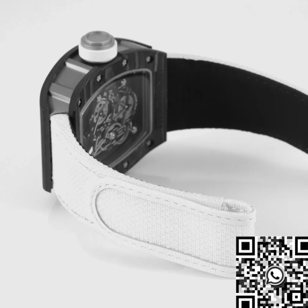 SportInspired Richard Mille RM055 V5 White Nylon Strap Watch KV Factory 2563