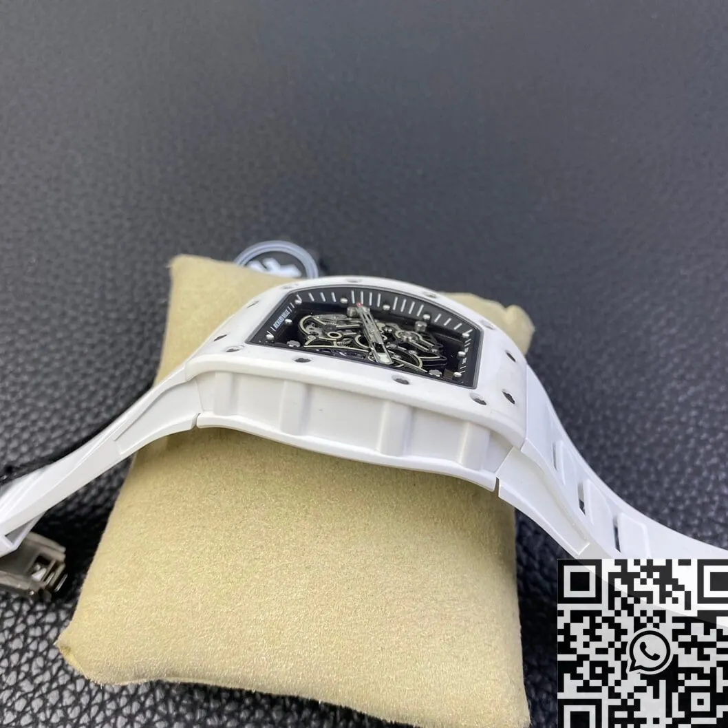 Cozy Richard Mille RM055 White Ceramic Watch ZF Factory 2277