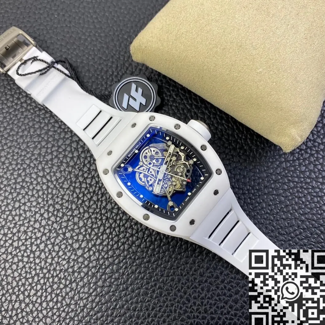 Cozy Richard Mille RM055 White Ceramic Watch ZF Factory 2277