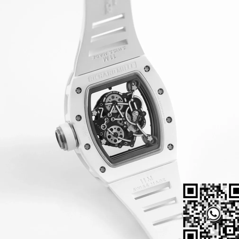 Richard Mille RM055 White Ceramics Watch KV Factory Attractive 2567