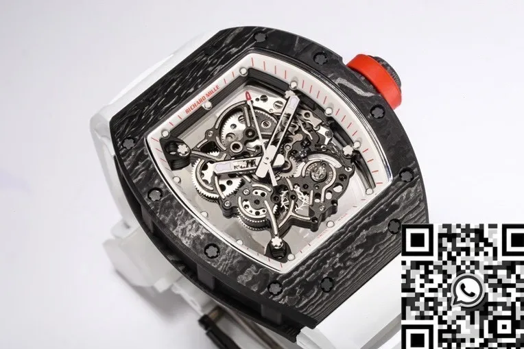 Richard Mille RM055 White Rubber Strap Watch BBR Factory UrbanChic 2579