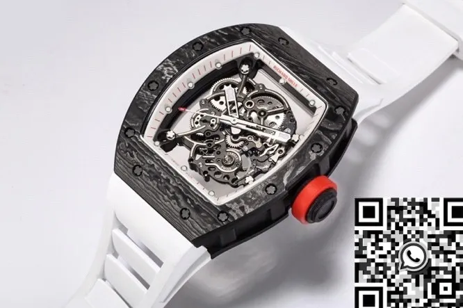 Richard Mille RM055 White Rubber Strap Watch BBR Factory UrbanChic 2579