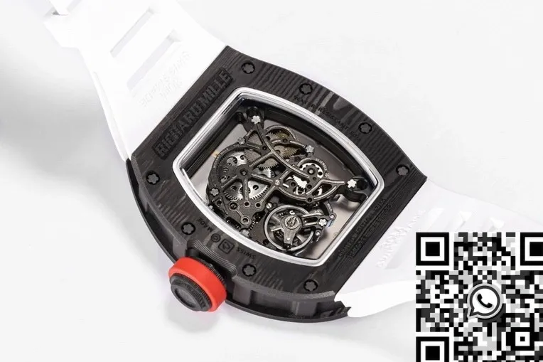 Richard Mille RM055 White Rubber Strap Watch BBR Factory UrbanChic 2579