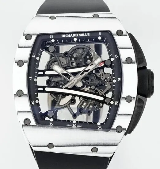Richard Mille RM061 Carbon Fiber Hollow Dial Watch ZF Factory Resilient 2282