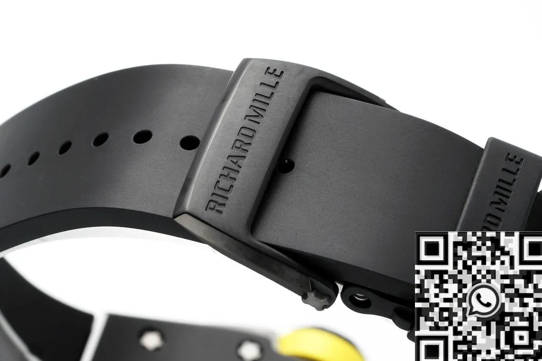 Richard Mille RM061 Replica Black Ceramics Black Strap Watch ZF Factory GoodFit 2283